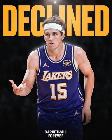 确定跳合同！5000万啊！湖人可太富裕了，10年来第1次|里夫斯|奥斯汀·里夫斯|洛杉矶湖人队|德文-布克|自由球员_新浪体育_新浪新闻